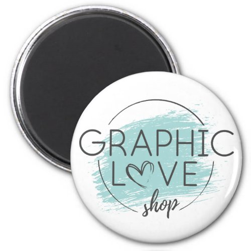 Graphic Love Shop Logo Branded Merchandise Magnet