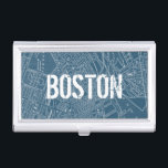 Graphic Map of Boston Business Card Case<br><div class="desc">Maps & Blueprints</div>