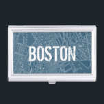 Graphic Map of Boston Business Card Case<br><div class="desc">Maps & Blueprints</div>