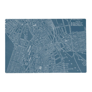 Graphic Map of Boston Placemat