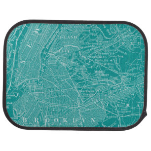 Graphic Map of New York Car Floor Mat