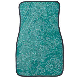 Graphic Map of New York Car Mat