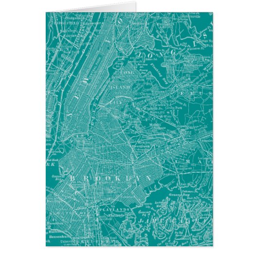 Graphic Map of New York Cards (Front)
