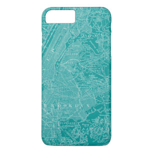 Graphic Map of New York iPhone 8 Plus/7 Plus Case