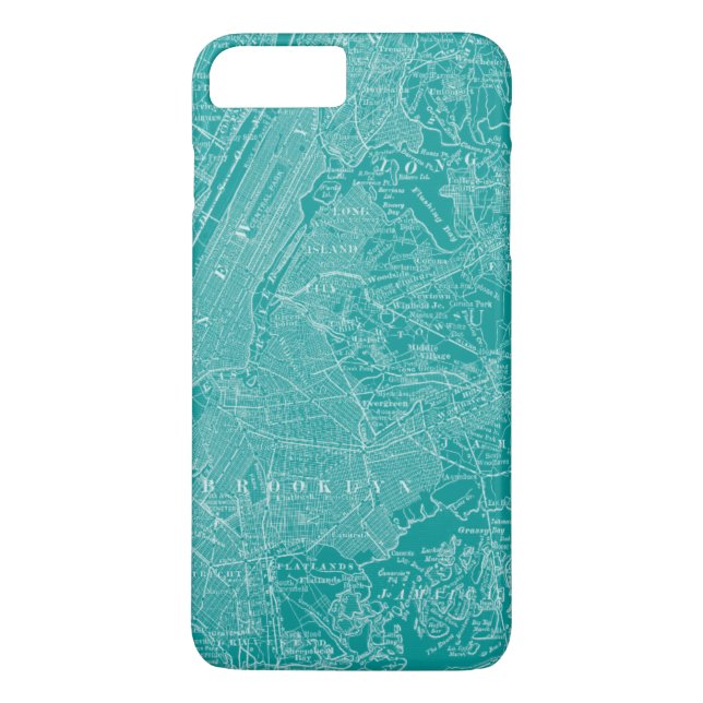 Graphic Map of New York Case-Mate iPhone Case (Back)