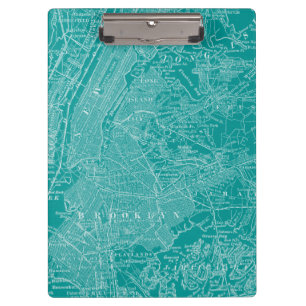 Graphic Map of New York Clipboard
