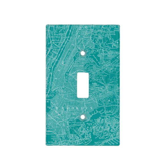 Graphic Map of New York Light Switch Cover (Front)