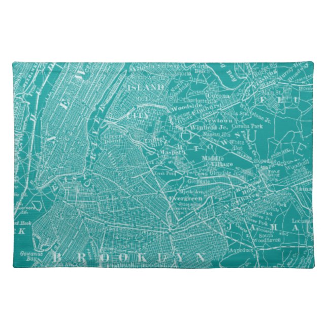 Graphic Map of New York Placemat (Front)