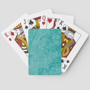 Graphic Map of New York Poker Cards