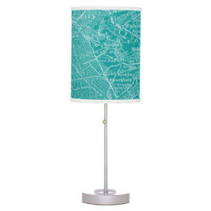 Graphic Map of New York Table Lamp