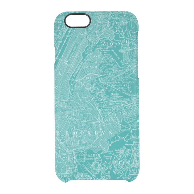 Graphic Map of New York Uncommon iPhone Case (Back)