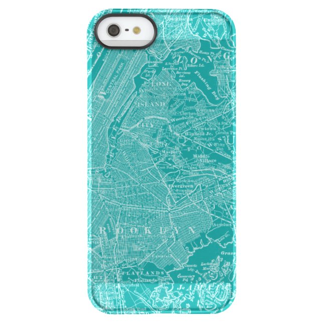 Graphic Map of New York Uncommon iPhone Case (Back)