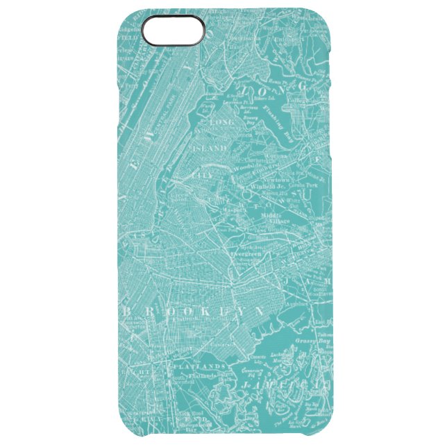 Graphic Map of New York Uncommon iPhone Case (Back)