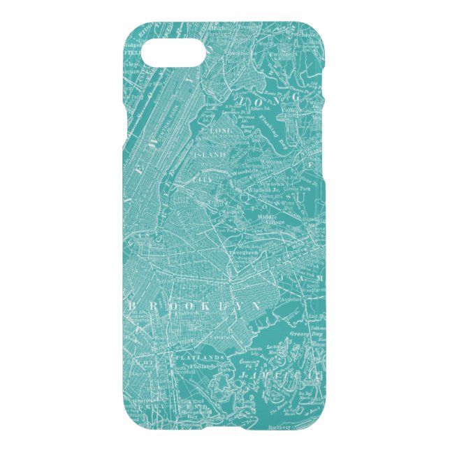 Graphic Map of New York Uncommon iPhone Case (Back)