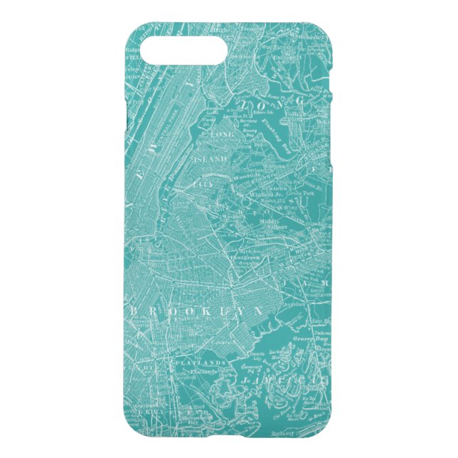 Graphic Map of New York Uncommon iPhone Case (Back)