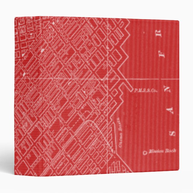 Graphic Map of San Francisco Binder (Front/Spine)