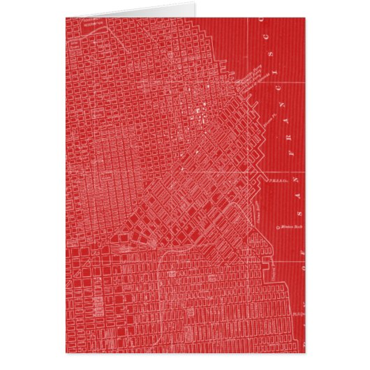 Graphic Map of San Francisco Cards (Front)
