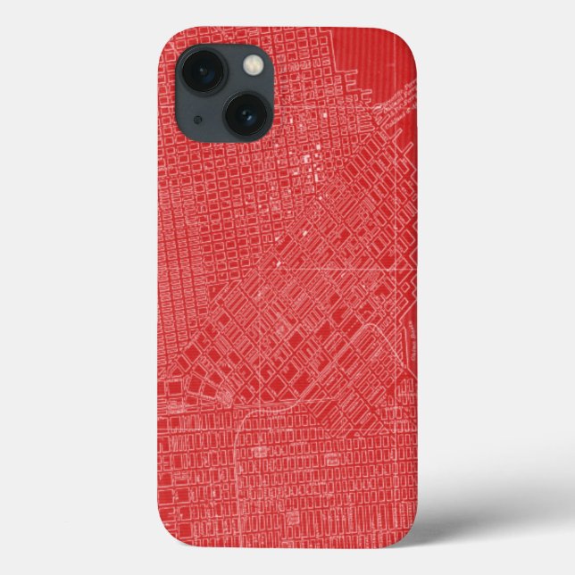 Graphic Map of San Francisco Case-Mate iPhone Case (Back)