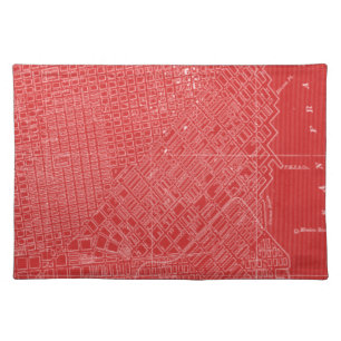 Graphic Map of San Francisco Cloth Placemat