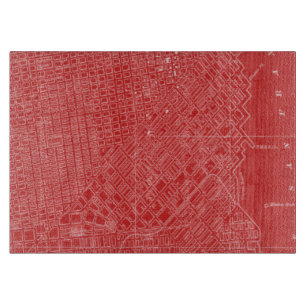 Graphic Map of San Francisco Cutting Board