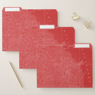 Graphic Map of San Francisco File Folder