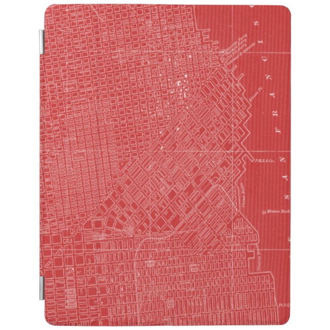 Graphic Map of San Francisco iPad Smart Cover (Front)