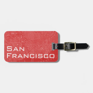 Graphic Map of San Francisco Luggage Tag
