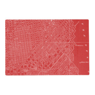 Graphic Map of San Francisco Placemat