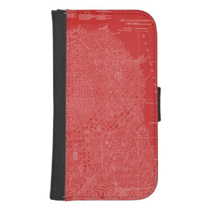 Graphic Map of San Francisco Phone Wallet