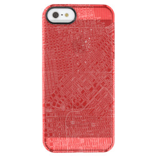 Graphic Map of San Francisco Clear iPhone SE/5/5s Case