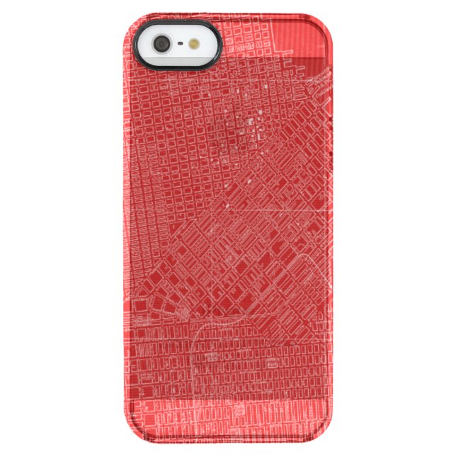 Graphic Map of San Francisco Uncommon iPhone Case (Back)