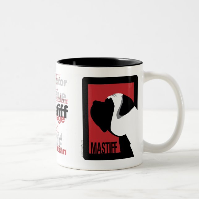 Graphic Mastiff Mug (Right)