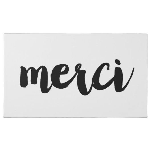 Graphic Merci Chocolate Box - Black & White (Front)