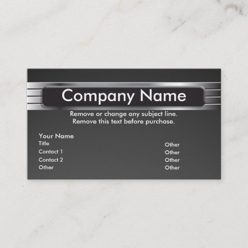 Graphic Metal Business Card template - NIK