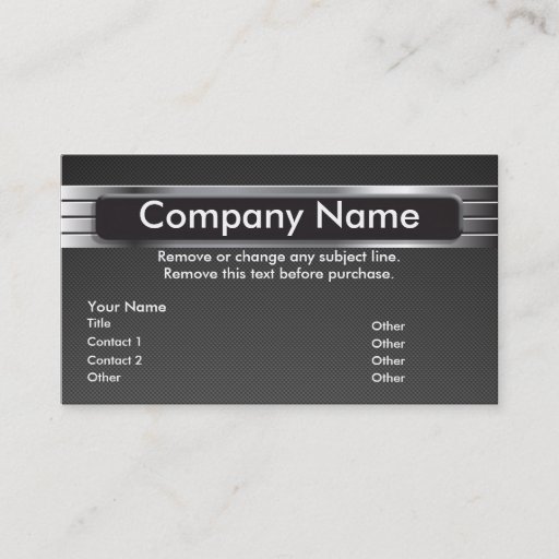 Customizable Graphic Metal Business Card template - NIK