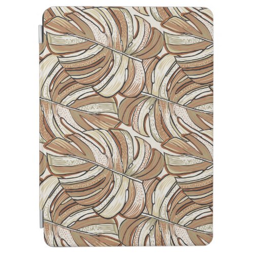 Graphic Monstera Leaves Tropical Design iPad Air Cover