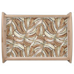 Graphic Monstera Leaves Tropical Design Serving Tray