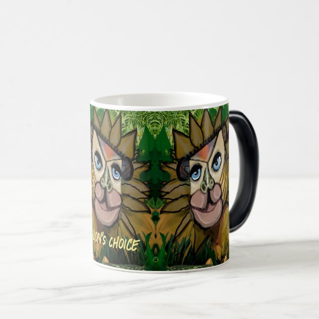 Graphic Multimedia Lion Color Morph Mug (Front Right)
