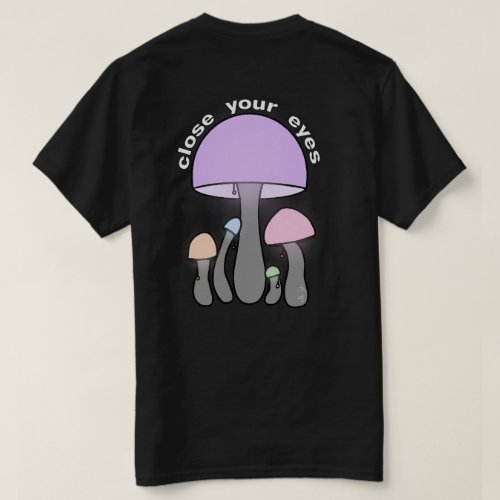 Graphic Mushroom Night Lights  T_Shirt