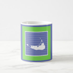 Graphic Nantucket on Hand Illustrated Pattern Mug