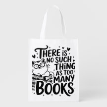 Graphic Never Too Many Books 