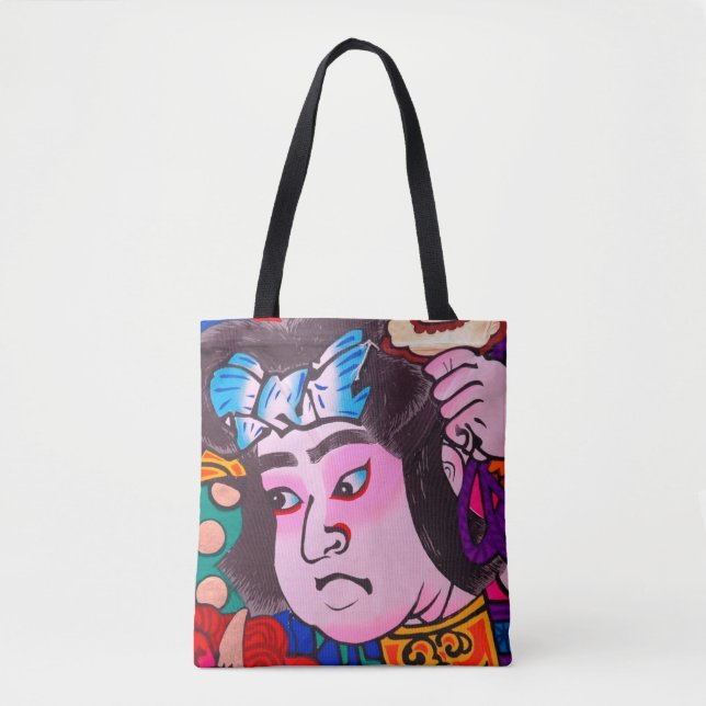 Graphic on Japanese Traditional Kiteart,kite,samur Tote Bag (Front)