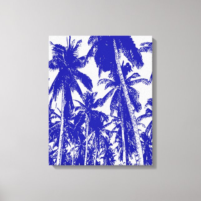 Graphic Palm Trees Design Canvas Print (Front)