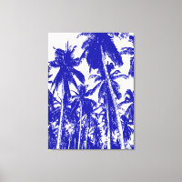 Graphic Palm Trees Design Canvas Print