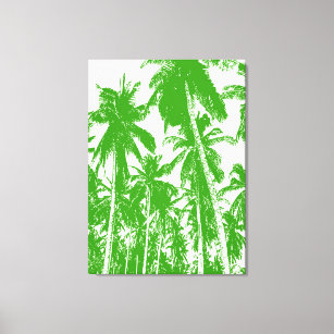 Graphic Palm Trees Design Canvas Print