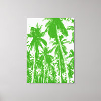 Graphic Palm Trees Design Canvas Print