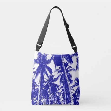 Graphic Palm Trees Design Crossbody Bag