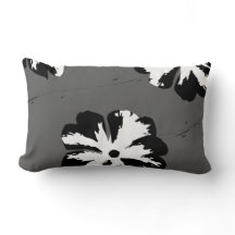Graphic Pansy Gray, Black & White