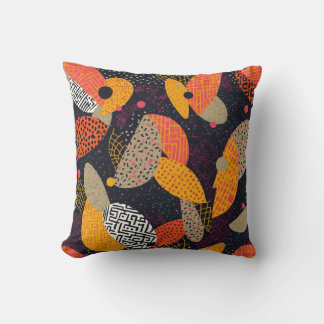 graphic patterns throw pillow