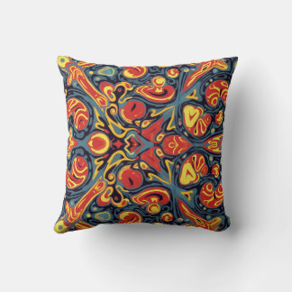 graphic patterns throw pillow